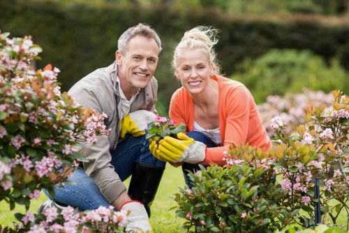 Garden waste being measured for a load-based landscaping price